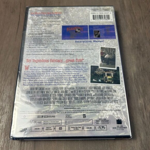 Pleasantville DVD Series Tobey Maguire Reese Witherspoon New & Sealed - Picture 2 of 2